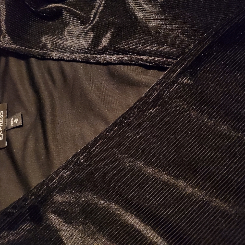 Express Ribbed Velour Dress - Picture 3 of 3